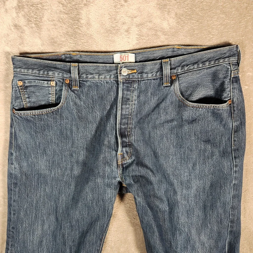 Levi's 501XX Jeans Men's 42X32 Blue Original Straight Leg Button Fly Denim 501‎